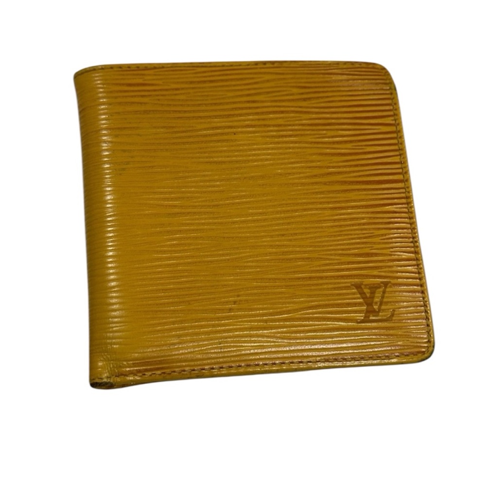 Louis Vuitton Rare Epi Yellow Leather Wallet
